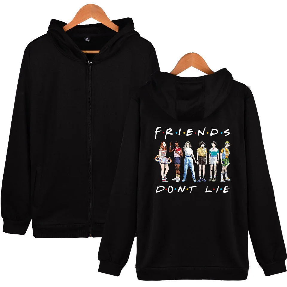

Funny Cartoon Friends Hoodies TV Show Harajuku Don't Lie Print Sweatshirt Women Fashion Anime Jacket Female Daily Coat