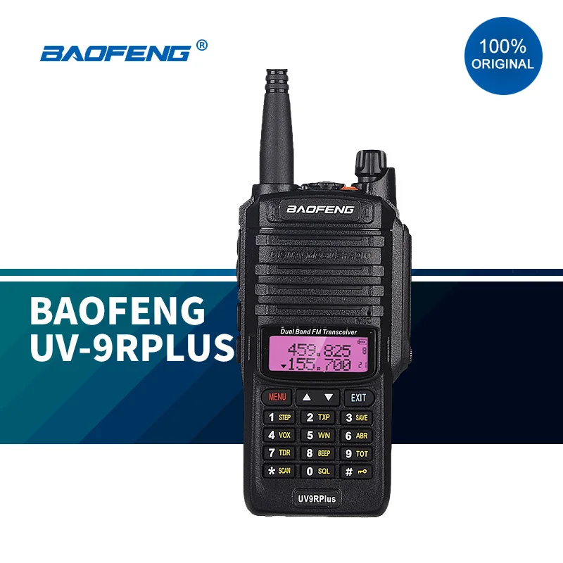 2021 BAOFENG UV-9R PLUS Walkie Talkie Waterproof IP67 Transceiver 10Watt High Power 2 Way Radio Baofeng for Marine 100% Original