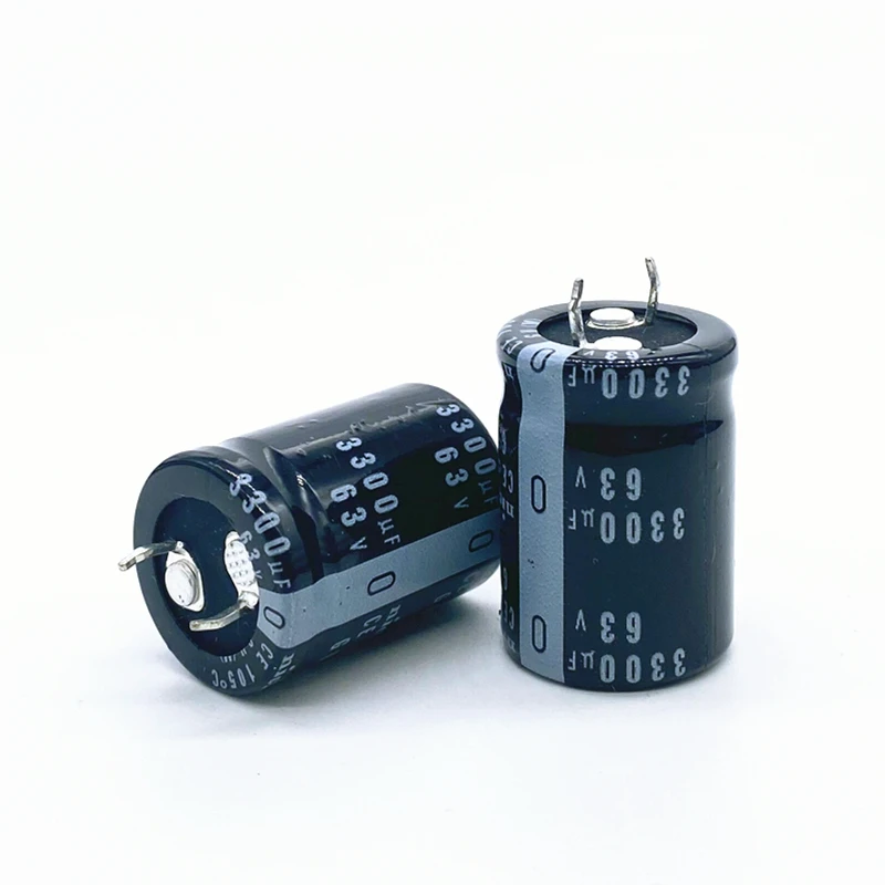 2pcs/lot 63V 3300UF Radial DIP Aluminum Electrolytic Capacitors size 22*30 3300UF 63V Tolerance 20%