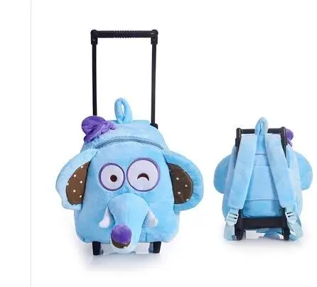 Kids Little Trolley backpack Bag for Girls School wheeled backpack bag Children Trolley school Rolling backpack bag  with wheels