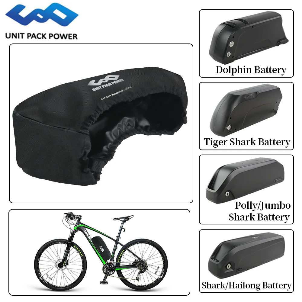 WaterProof cover Ebike Battery Dust-Proof Anti-mud Cover Bag for Lithium Batteries Bag Hailong Polly Shark Dolphin Jumbo Style