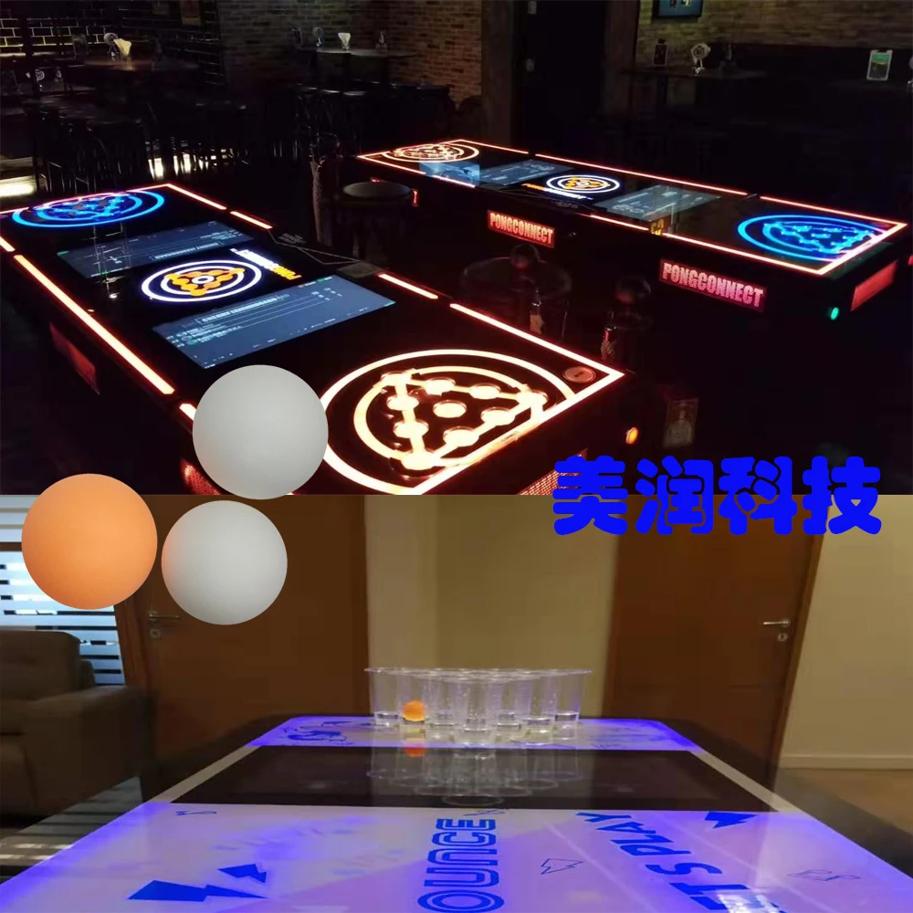 RFID cup throwing table tennis electronic scoring system beer pong vspong 40mm NXP slix entertainment gambling bar game