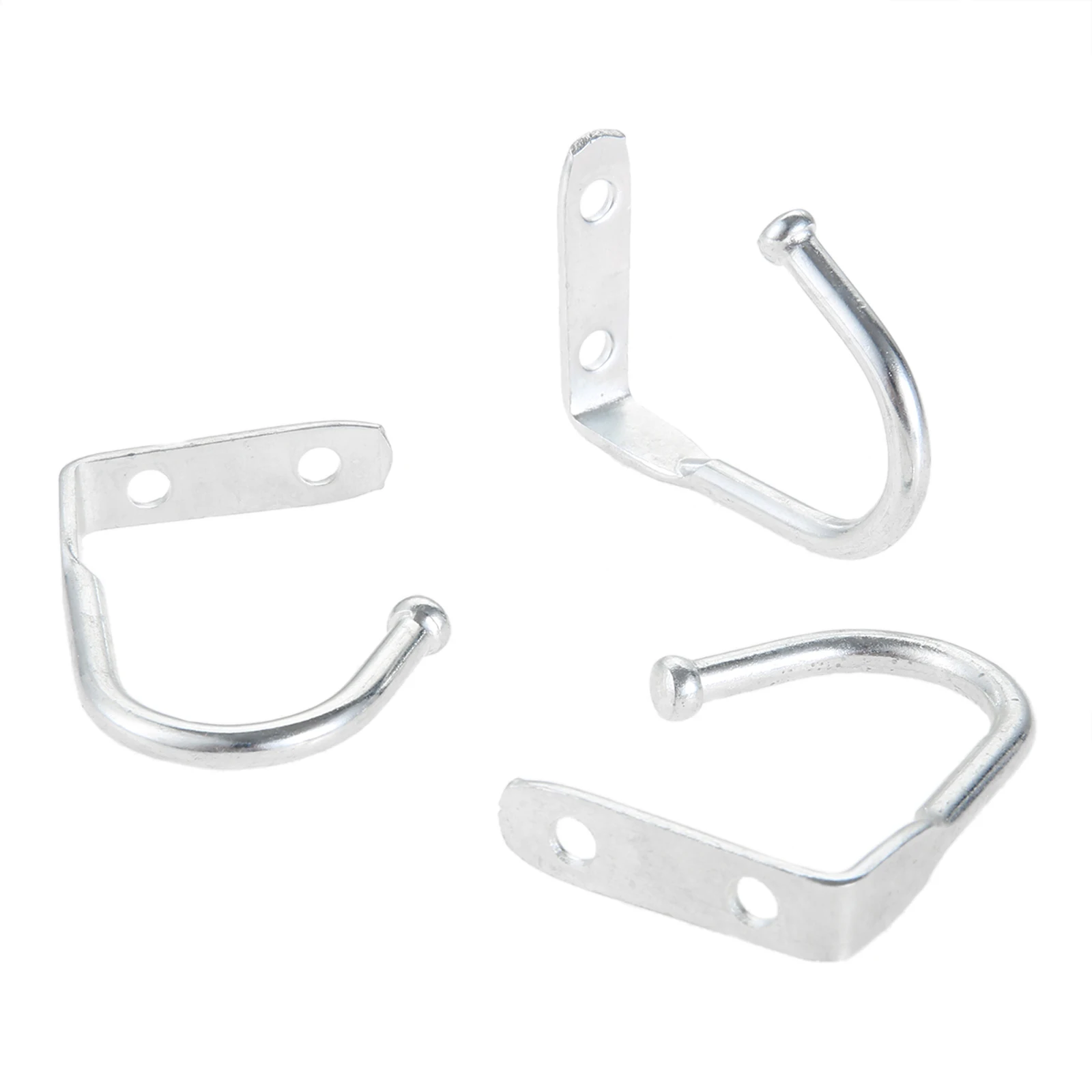 Ganci Doppi Da Soffitto In Lega Di Zinco Bianco | 2 Pezzi Con Viti Per Appendere In Casa - 2