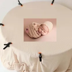 150 *150 Baby Photography Set Bebe Bean bag Background Newborn Photography Props Waffle Cloth Backdrop Frame Stand Fabrics