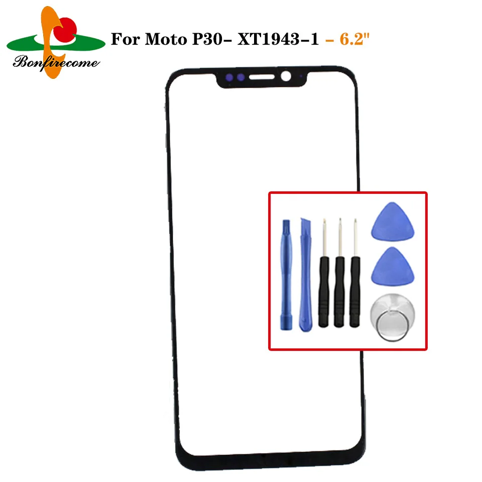 Outer Screen For Motorola Moto P30 XT1943-1 Touch Screen Front Panel LCD Display Outer Glass Cover Lens Repair Replacement