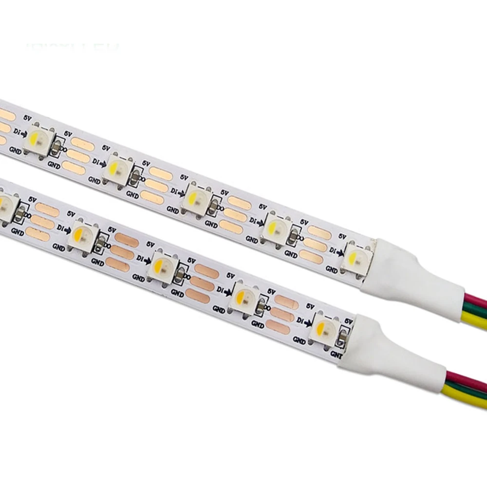 Tira de luces LED direccionable para exteriores, luz flexible de píxeles, SK6812, 5050, RGBW, 60LED/M