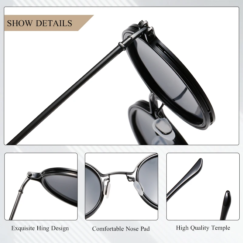CRIXALIS Retro Round Blue Light Glasses For Men Brand Designer Metal Spectacles Frame Women Vintage Computer Eyewear Male UV400