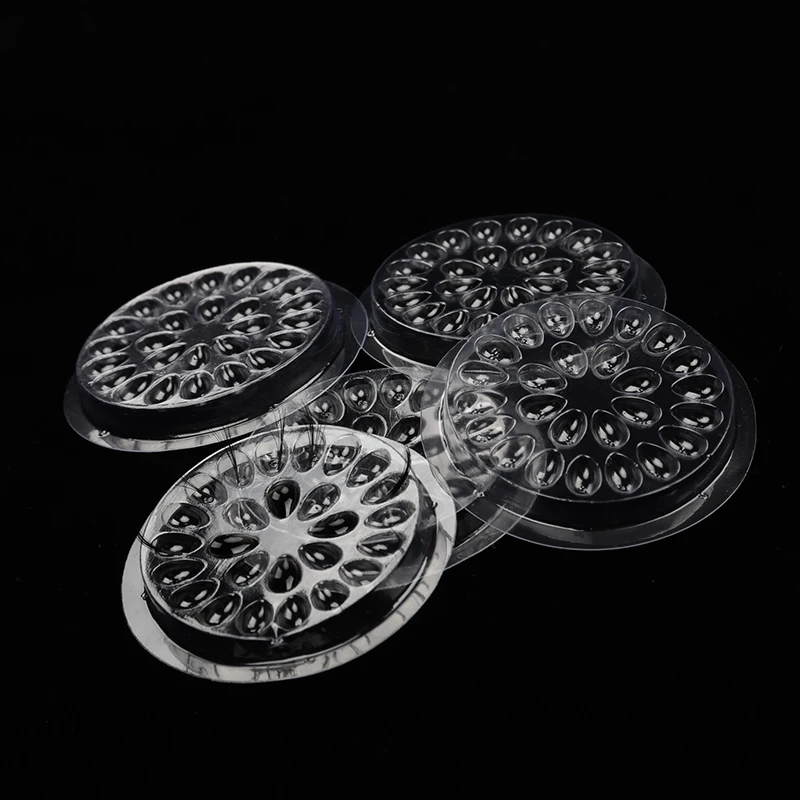 100Pz Paletas Desechables para Pegamento de Pestañas Almohadillas Soportes Plásticos Transparentes 5