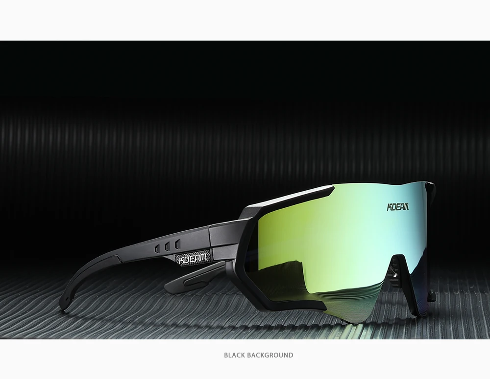 KDEAM Outdoor Sports Herren Sonnenbrille TR90 Polarisierte Sonnenbrille Flash Real Coating Sonnenbrille KD714 CE – Detail 20