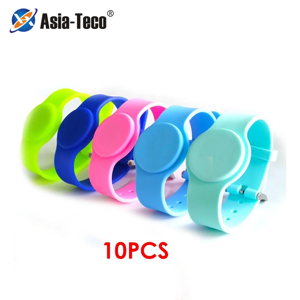 

10pcs 125Khz RFID TK4100 ID Card Waterproof Proximity Smart Adjustable Silica Gel Wristband Bracelet