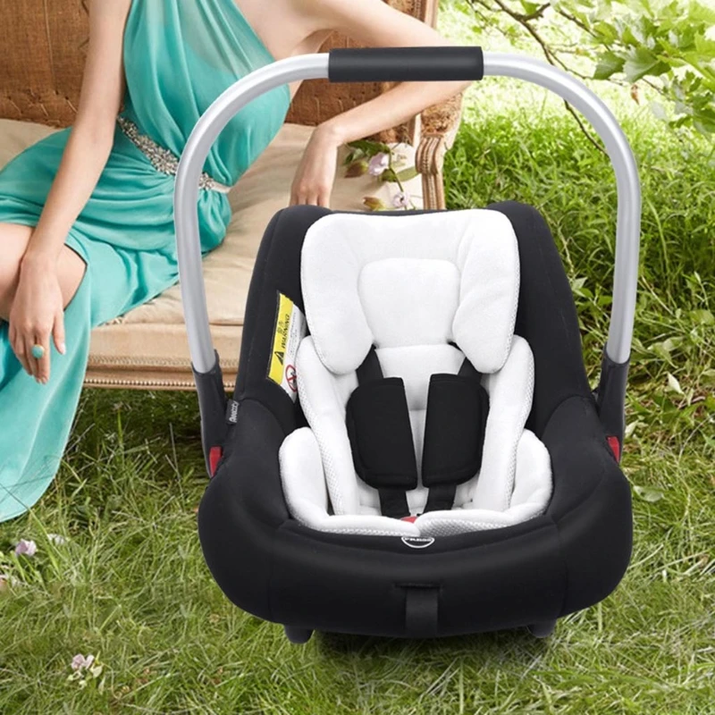 Baby Stroller Cushion Infant Car Seat Insert Head Body Support Pillow Pram Thermal Mattress Mesh Breathable Liner Mat Neck