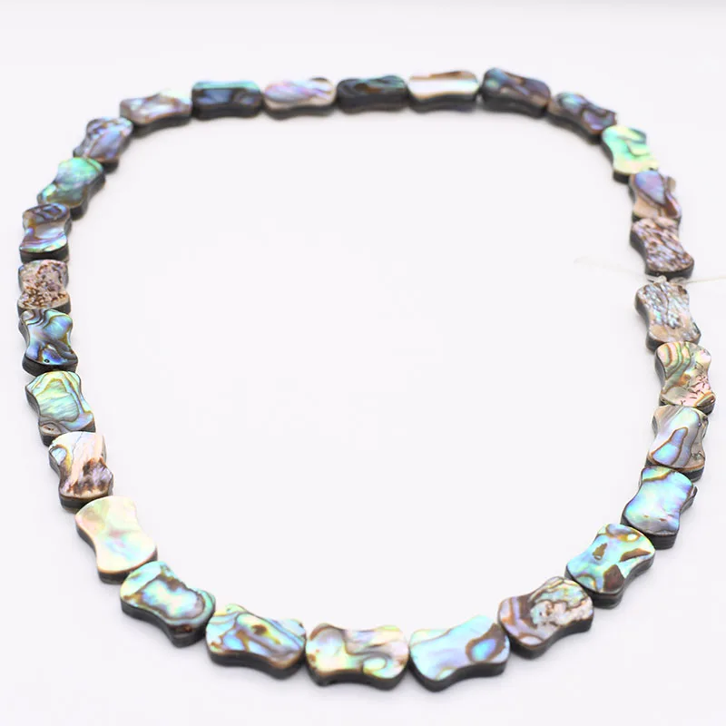 2pcs Natural Australia abalone shell irregular chain,