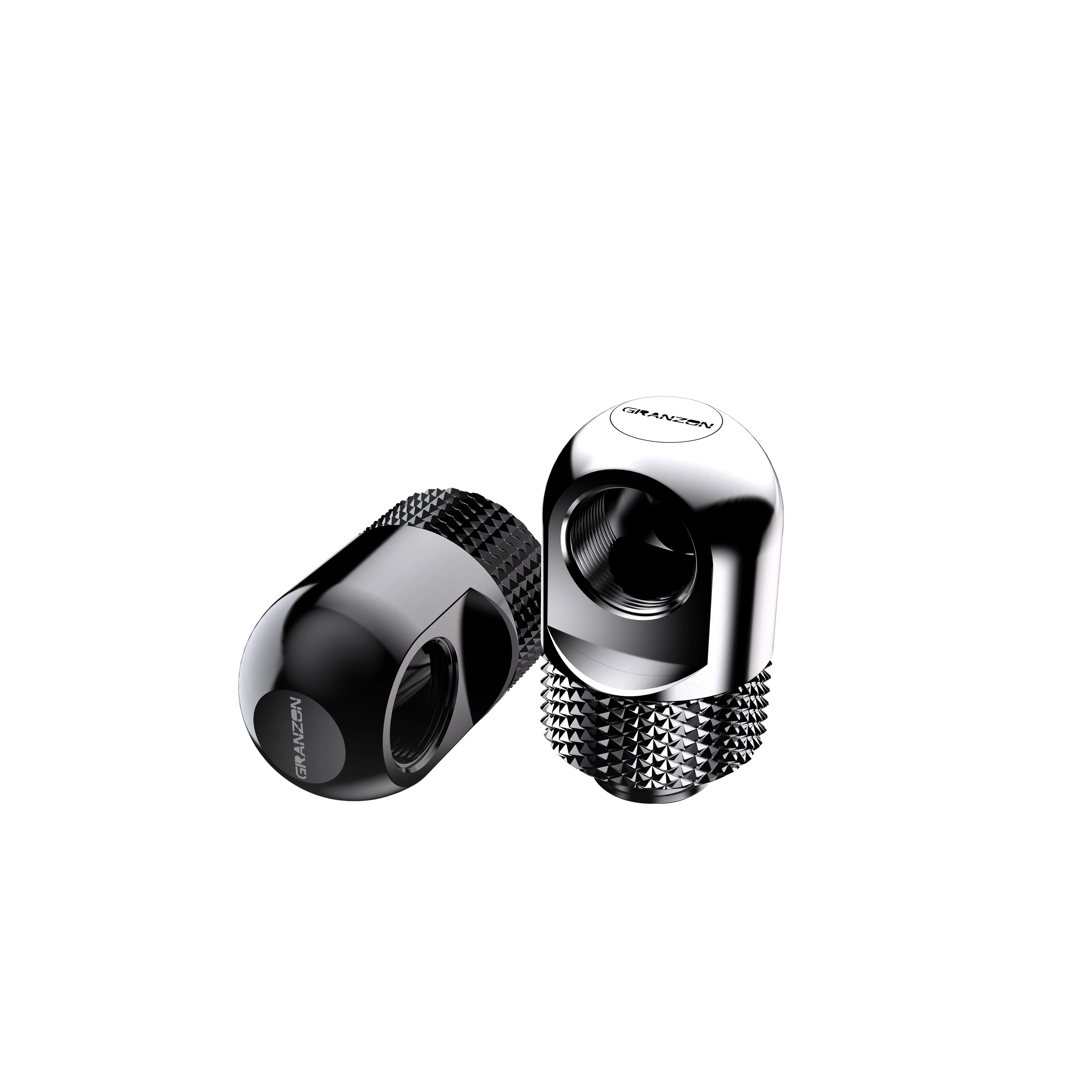 Bykski Granzon GD-90 90 degree G1/4 water cooling fitting male to female black silver tube connector computer components