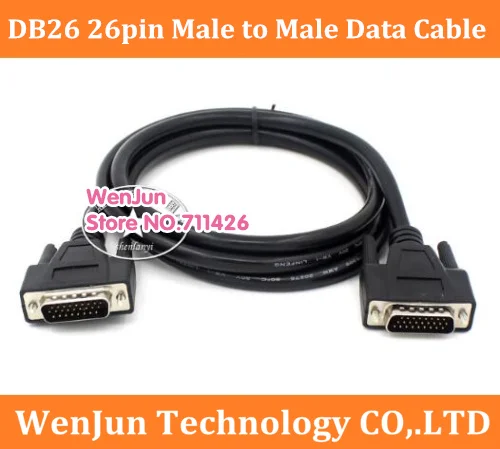 High Quality DB26 Data Connector Cable 3 Rows HDB26 26pin male to male Power Cable HDB26 26 pin female to male Cable Cord