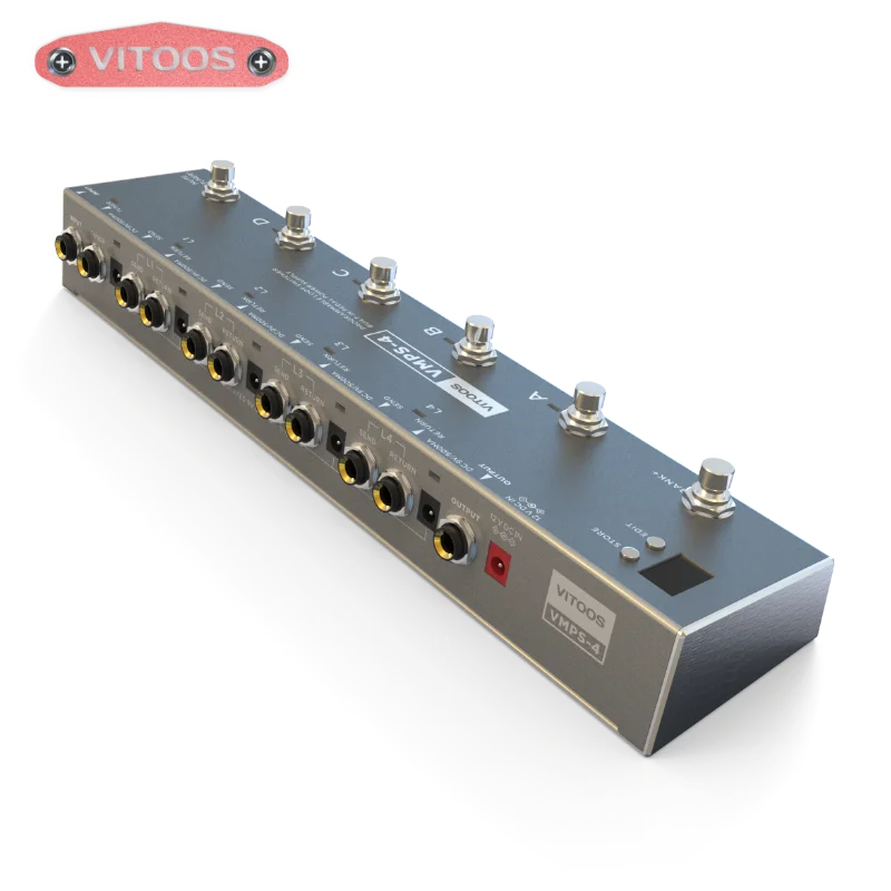 vitoos VMPS-4 loopswitcher isolated power supply built in pedal channel switch guitar bass effect program