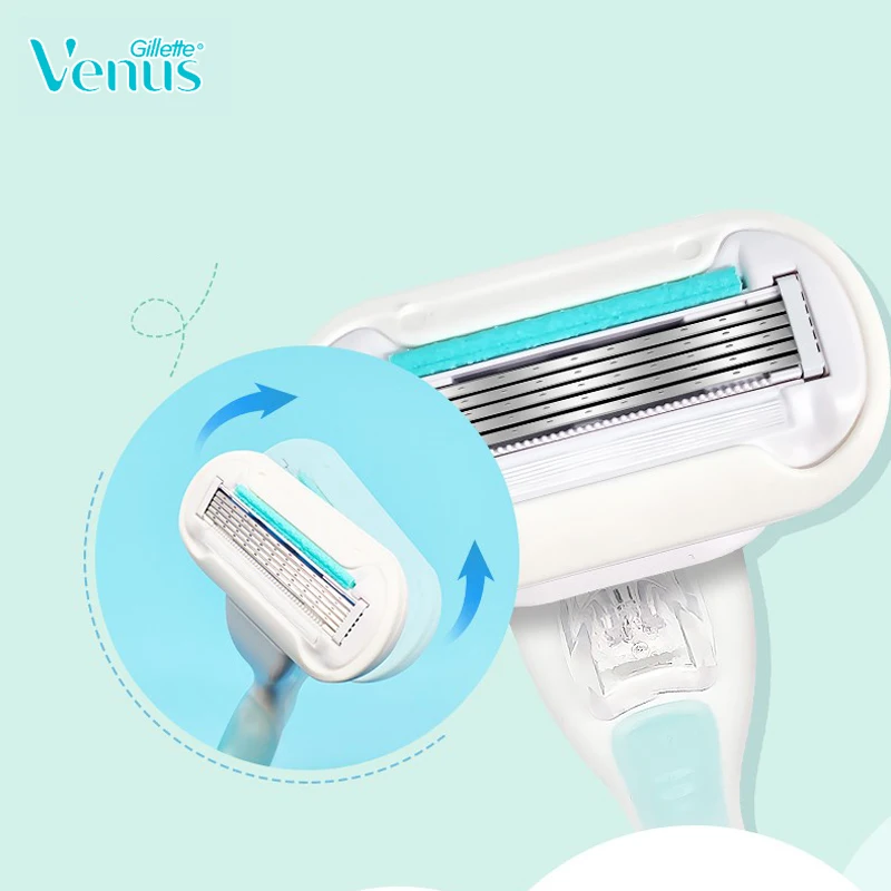 Женская бритва Gillette Venus Breeze, 3-слойная бритва из нержавеющей стали, бритвенные лезвия для девушек, для тела, лица, ног, бритва для удаления волос