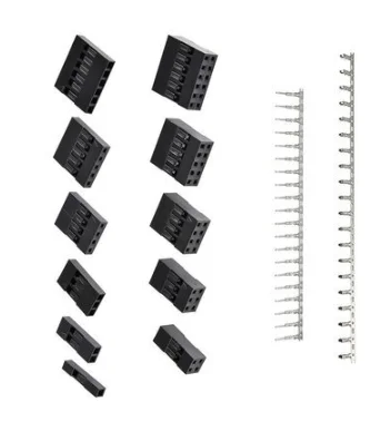 310pcs/Set Dupont Wire Jumper Pin Header Connector Housing Kit Male Crimp Pins+Female Pin Connector Terminal Pitch With Box