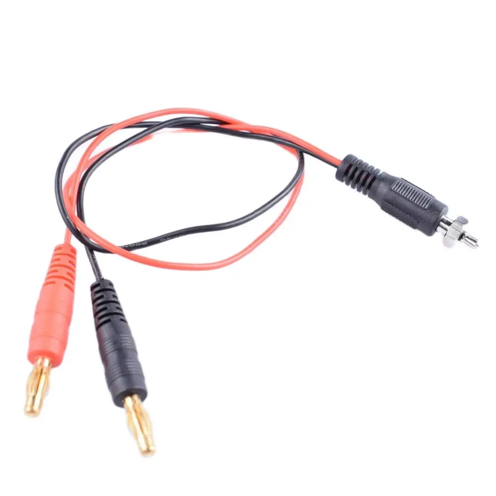 2 Pcs Glow Plug Charge Lead with 4.0mm Banana Plug for Battery, Charger, Motor, ESC, RC Planes Cars Boat Drone