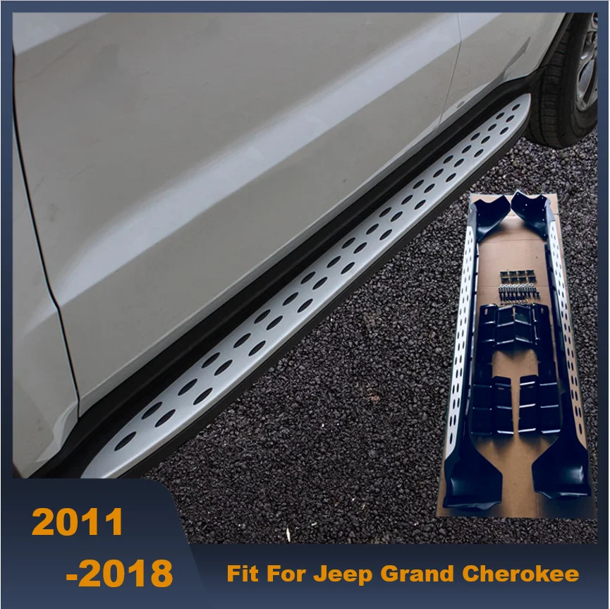 Running Board Side Step Side Bar Nerf Bars Strengthen Fitting For Jeep Grand Cherokee 2011-2018