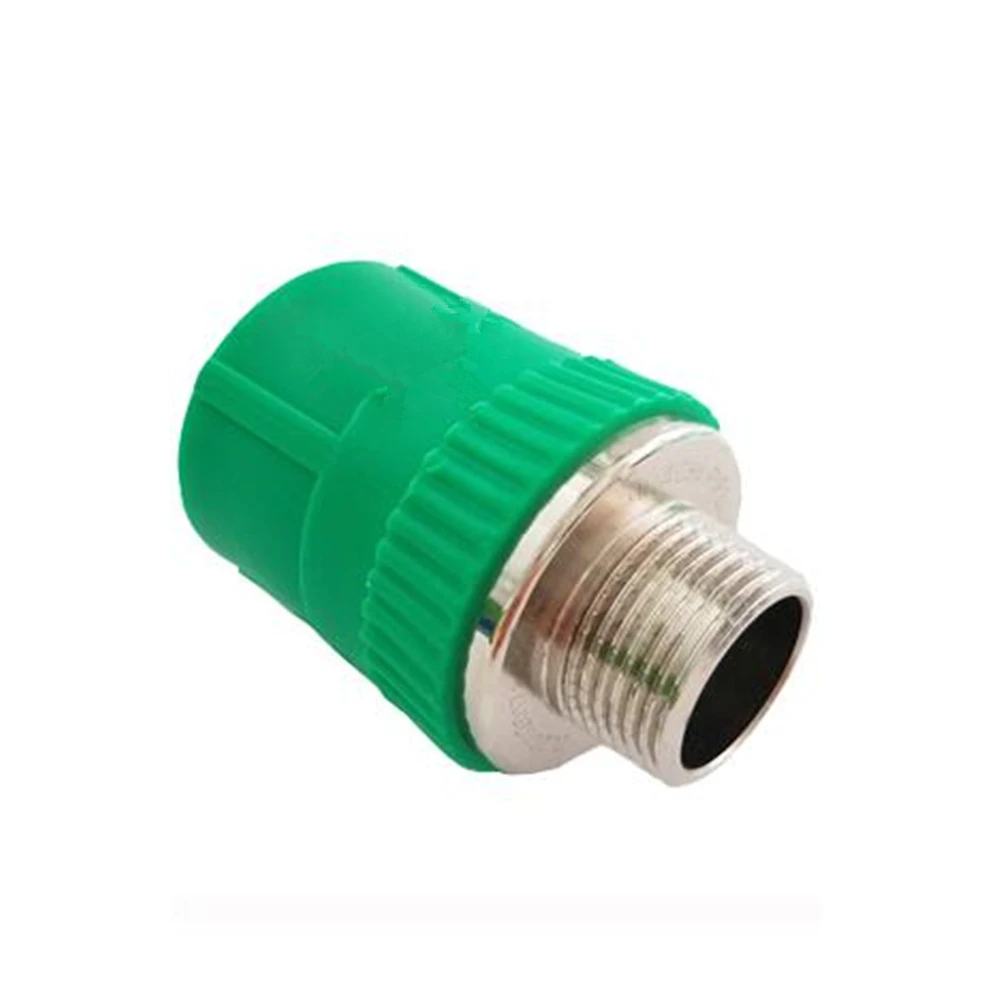 PPR Green External Teeth Direct 20 External Teeth Straight Through Large Flat Thickened External Wire  Water Pipe Accessories