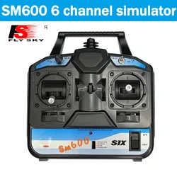 Flysky RC Simulator FS-SM600 6CH USB simulator Support G6 G7 XTR FMS For 3D Helicopter Airplane mode 1/mode2 Sm600