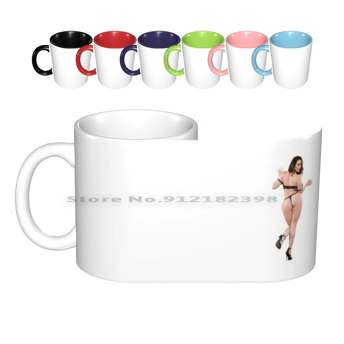 Hot Booty Milf Kendra Lust Wants To Take Her On The Wall Ceramic Mugs Coffee Cups Milk Tea Mug Booty Kendra Lust Curvy Kendra