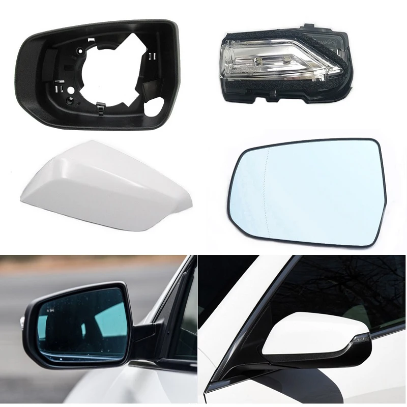 Lofty Richy For Chevrolet Malibu XL 2016-2018 Outer Rearview Mirror Frame Side Rear View Mirror Cover Light Glass Cap Shell