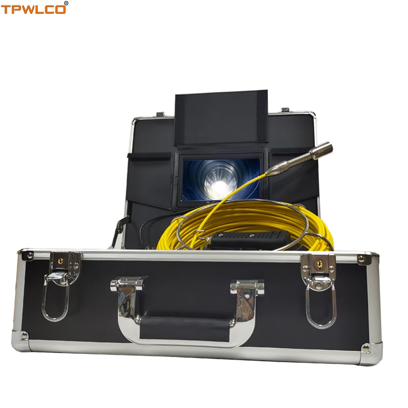 

Diameter 23mm Sewer Waterproof Camera 20m Cable DVR Function 7inch Screen Pipeline Drain Inspection System With Sun-visor