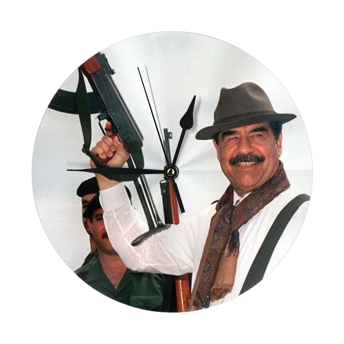 Saddam Hussein Ak47 2242 Watches Wall Decor Room Wall Clock Clock Watch Decorative Stickers