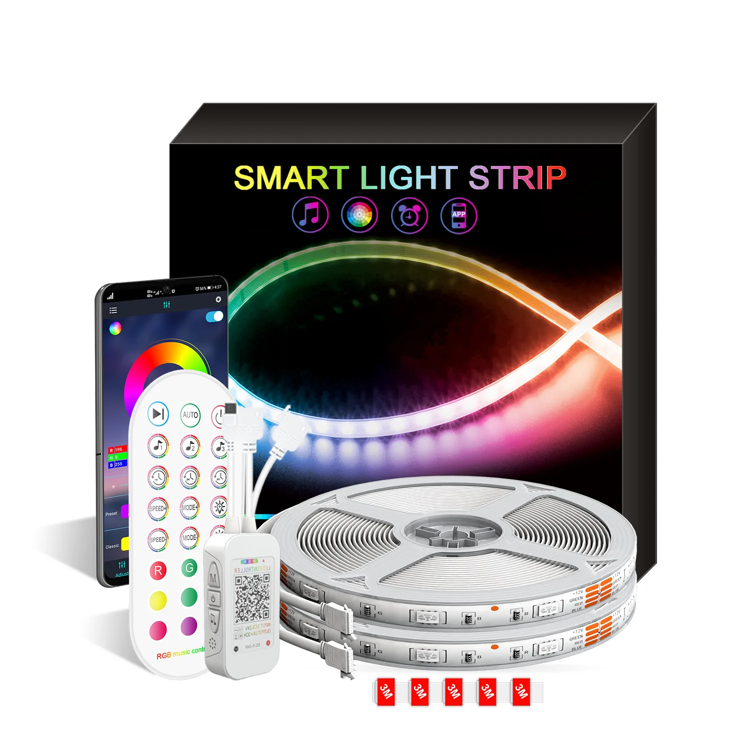 

TV background Symphony music atmosphere light LED light strip 5050RGB smart voice Bluetooth mobile phone APP control light strip