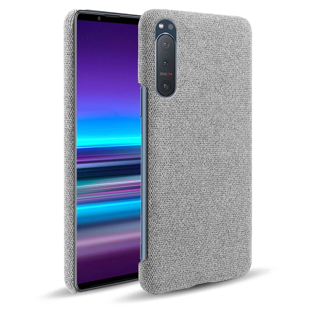 Funda antideslizante de lujo para Sony Xperia 5 II 1II Xperia 5 8 20, funda de textura de tela para Sony Xperia 1 II 5II