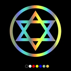 30209# Various Sizes star of David car sticker vinyl car decal waterproof stickers on car truck bumper rear window no background