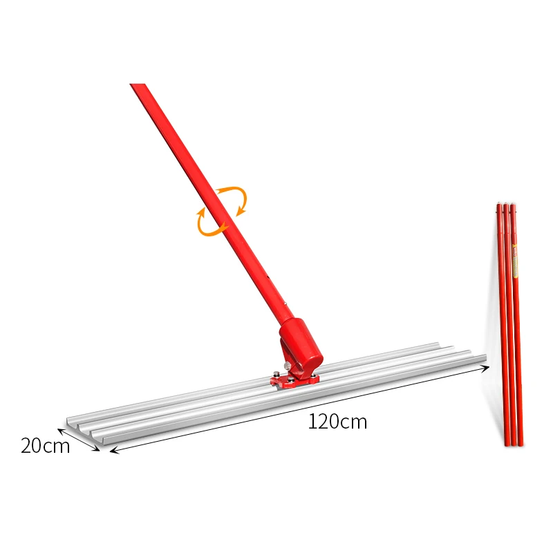 Imagem -03 - Concreto Grande Espátula Luz-recebendo Alongamento Manual Push-pull Betonilha Nível Cimento Estrada Nivelamento Máquina 120cm 150cm