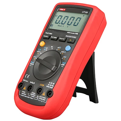 UNI-T UT105 UT107 UT109  LCD Automotive Handheld Multimeter AC/DC Voltmeter Tester Meters with DWELL,RPM,Battery Check