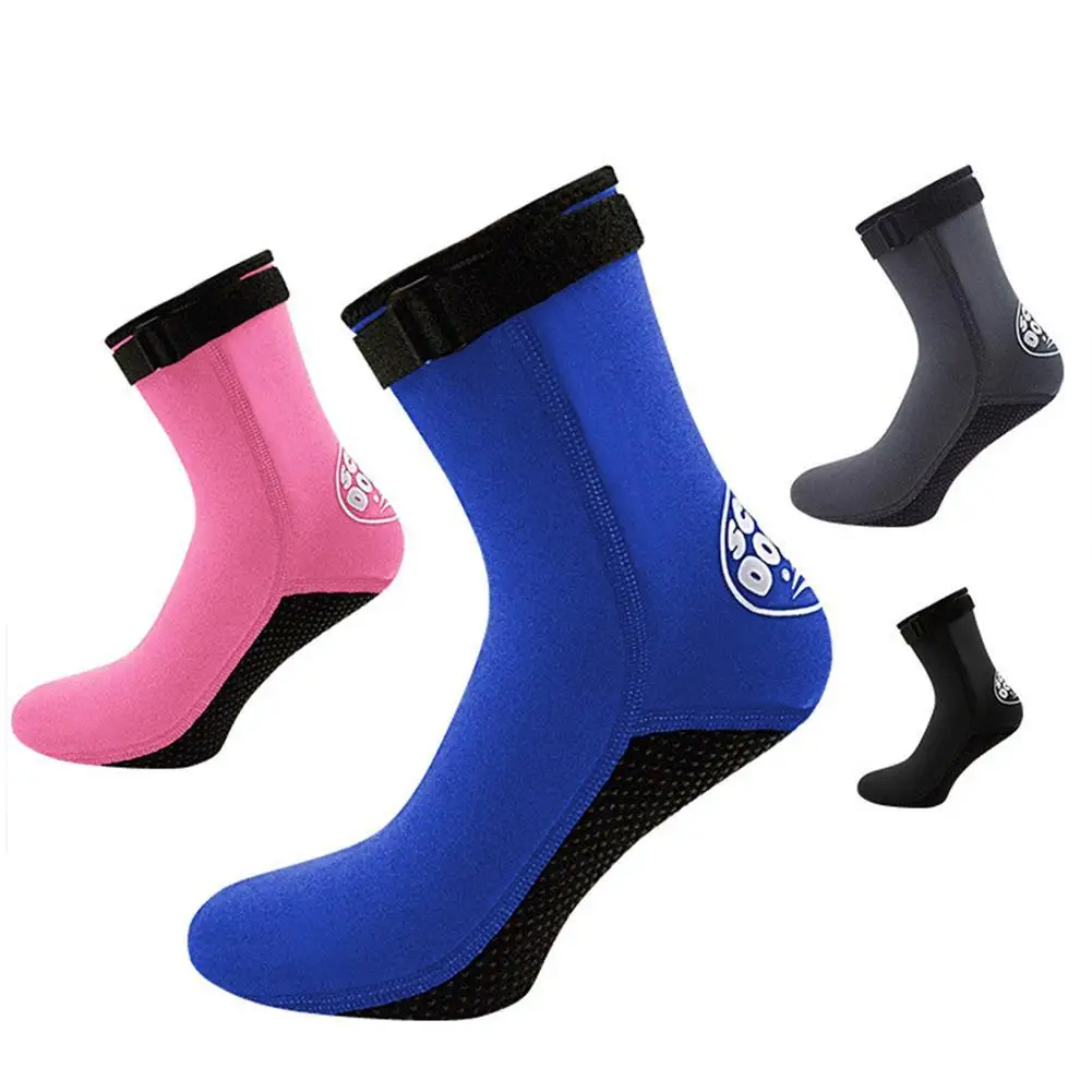 1 Pair 3mm Unisex Neoprene Diving Scubaing Surfing Snorkeling Swimming Socks Boots Outdoor Sports Accessories