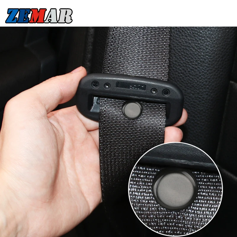 4 قطعة أحزمة مقعد السيارة السحابة زر التوقف ل Volkswagen VW Polo 6r 9n Golf 7 6 5 4 v mk4 mk5 mk7 mk2 mk3 GTI Caddy T4 T5 #1