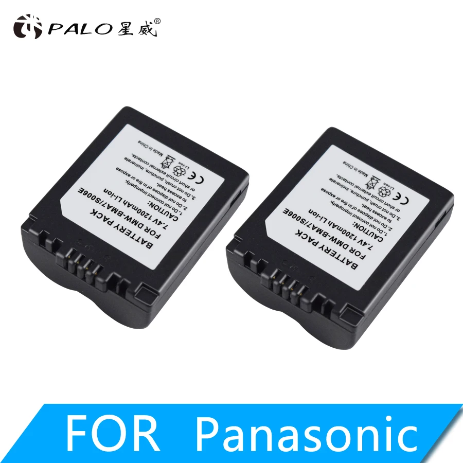 

PALO 7.4V CGA-S006 CGA S006 DMW-BMA7 camera battery for Panasonic DMC FZ7 FZ8 FZ18 FZ28 FZ30 FZ35 FZ38 FZ50