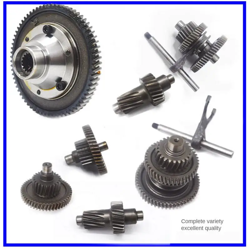 Differential Kit for Electric Tricycle, 71, Motor Sprocket Box, 68-73 Rear Axle Shift Assembly, Front Fork Gear