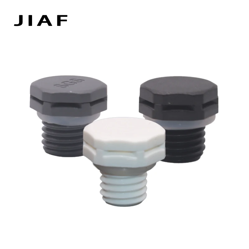 Jiaf 10Pcs M5-M40 Plastic Waterdichte Ontluchter Nylon Led Lamp Vent Plug E-PTFE M5 M6 M8 M10 M20