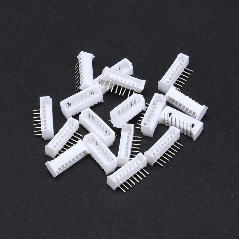 100pcs 1.25mm plug-in connector curved pin plug-in board 2/3/4/5/6/7/8/9/10P etc