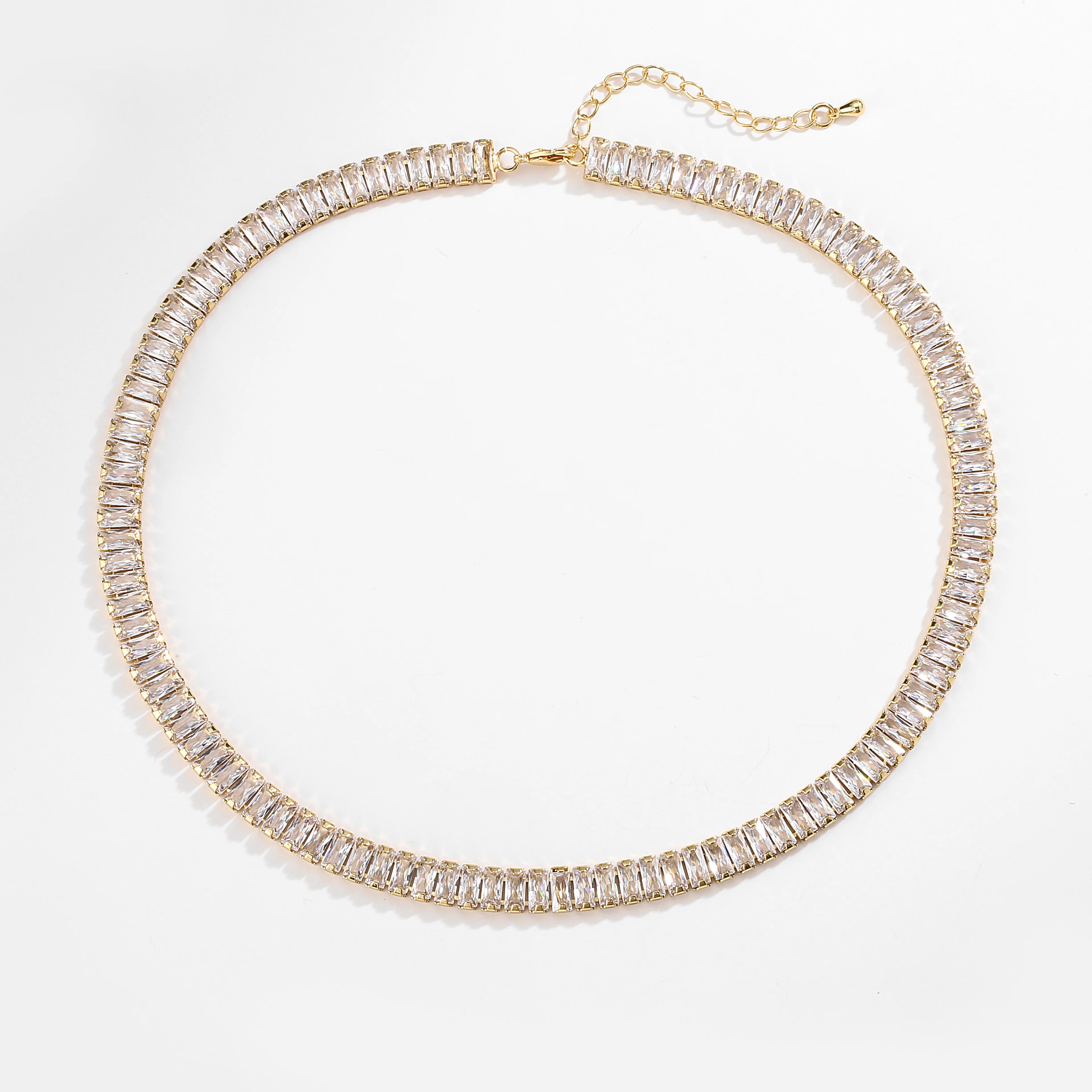 HECHENG ، تشيكوسلوفاكيا Teenis قلادة سوار ، تعزيز فاز سيدة فاخرة بلينغ تشيكوسلوفاكيا المختنقون ، مثلج خارج 3A الزركون 4 مللي متر قلادة