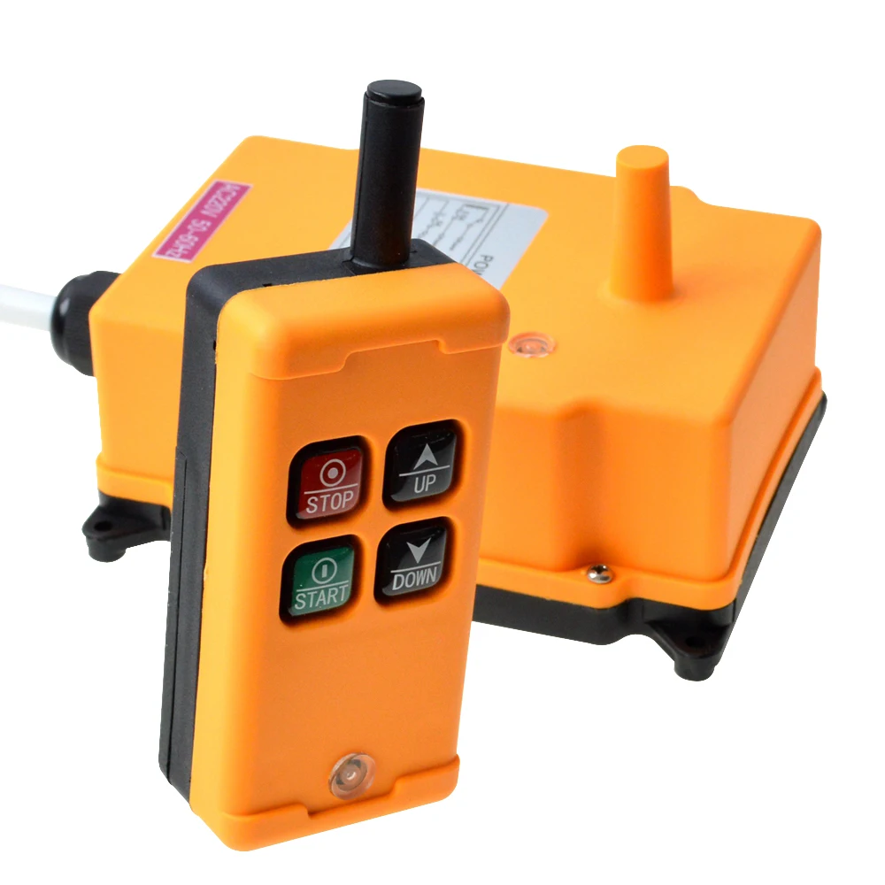 1 Transmitter 4 Channels 1 Speed  Hoist Industrial Wireless  Crane Radio Remote Control System OBOHOS