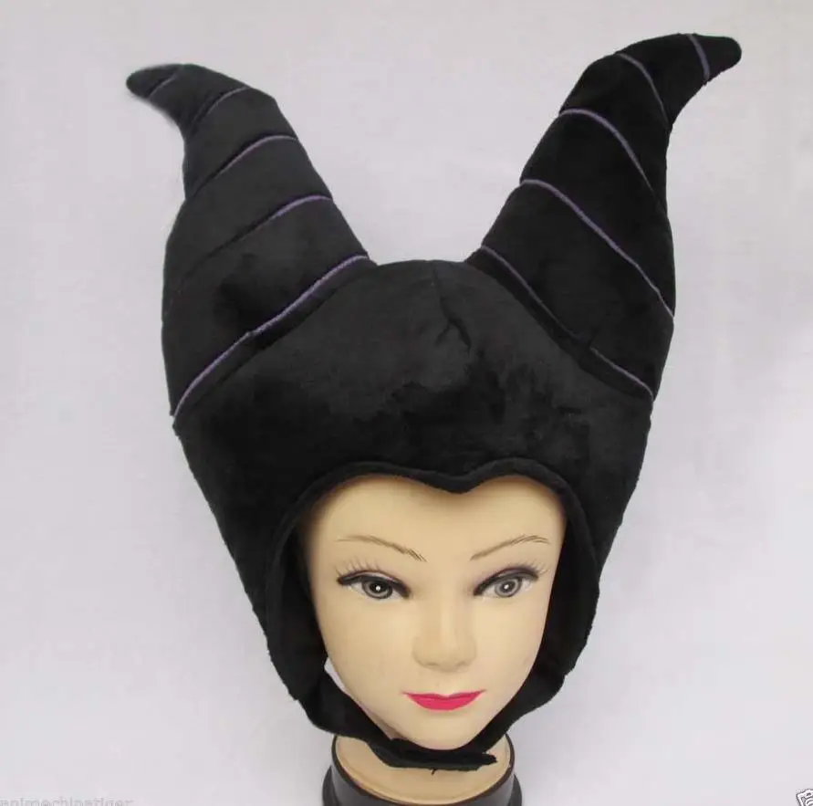 

MALEFICENT Deluxe Headpiece Plush Hat Horns Sleeping Beauty Costume