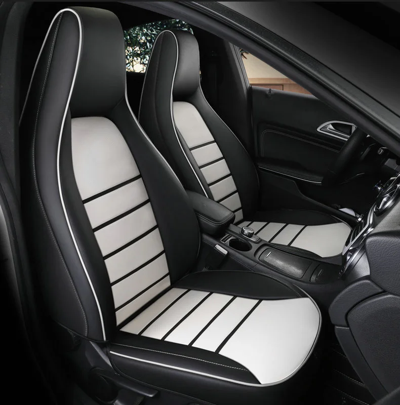 Custom Alleen 2 Voorste Auto Bekleding Voor Mercedes-Benz Gla200 Gla260 Cla200 Cla 220 Cla260 Een 180 A200 auto Accessoires Auto Styling