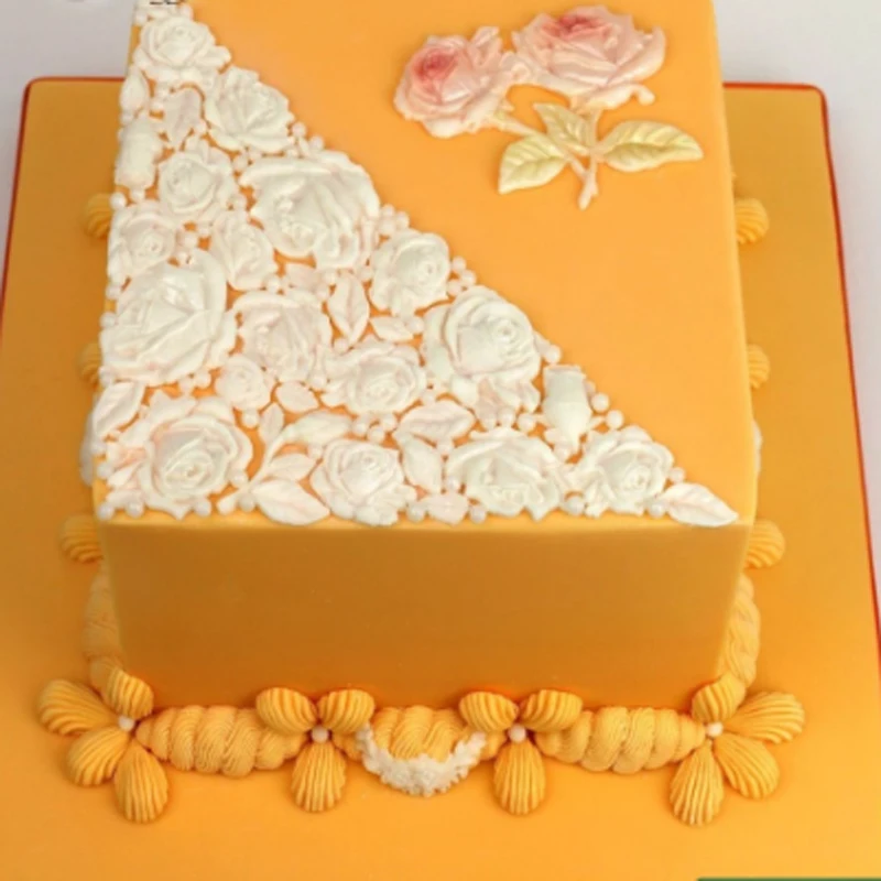 Rose Stems Molds Fondant Cake Decorating Tools Silicone Molds Sugarcrafts Chocolate Baking Tools for Cakes Gumpaste Form