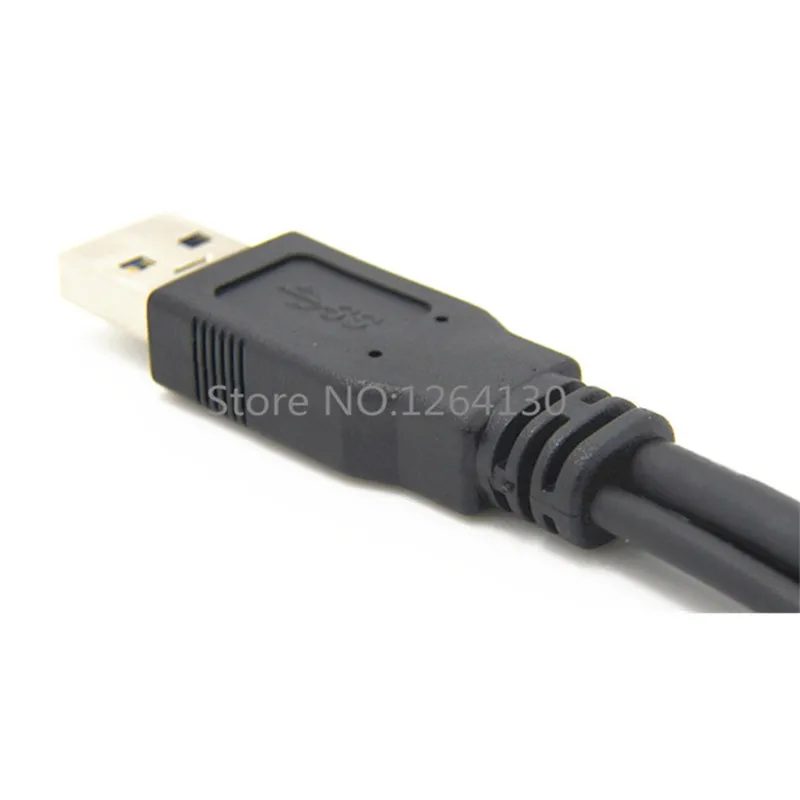 USB 3.0 to Micro B Dual Power Y Shape 2 X Type A to Micro B Super Speed Cable External Hard Drives Extension Wire Connector 0.5m