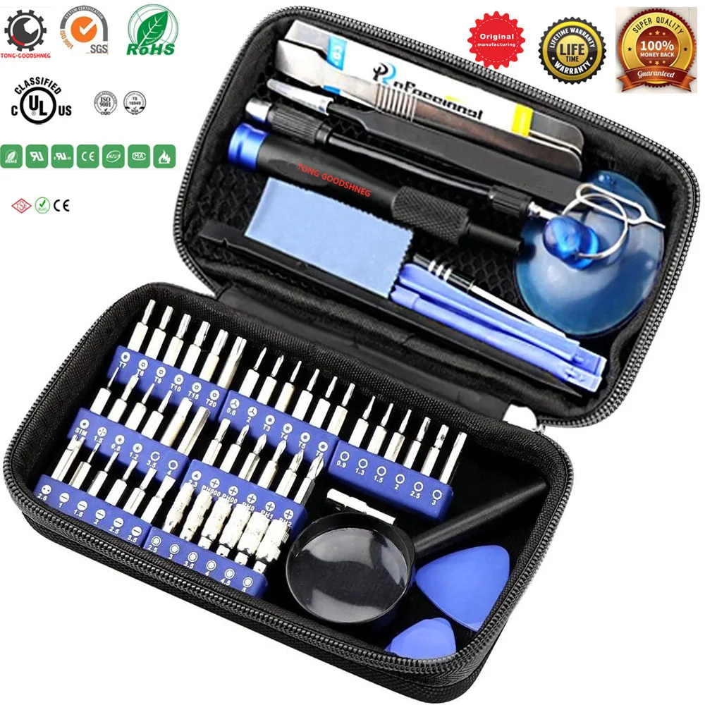 

Precision Screwdriver Set,Magnetic Driver Kit with 42 Bits，Professional Electronics Repair Tool Kit Bag for Repair,Cell Phone