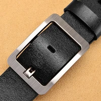 Leather Men's High-quality Buckle Jeans Leather Casual Belt Business Denim Belt Men's Fashion Designer 2025 New 4