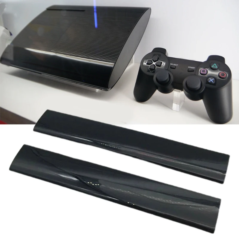 1 Set For PS3 SLIM 4000 Console Repair Part Black Cover Shell Front Housing Case Left Right Faceplate Panel