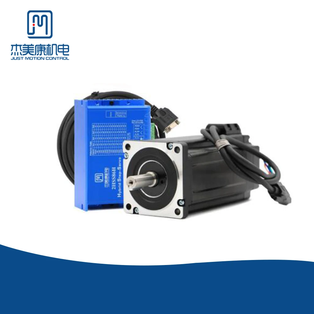 

JMC Closed Loop Motor 12NM 6A 2-Phase Hybrid Nema 34 Motor & Driver DC(40-110V) / AC(60-80V) 86J18156EC-1000 + 2HSS86H for CNC